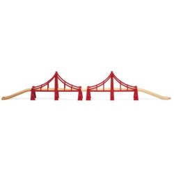 Brio World Double Pont Suspendu - Accessoire pour circuit de train en bois - Ravensburger - Mixte des 3 ans - 33683