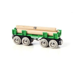 Brio World Wagon Convoyeur de Bois - Accessoire aimanté pour circuit de train en bois - Ravensburger - Mixte des 3 ans - 33696