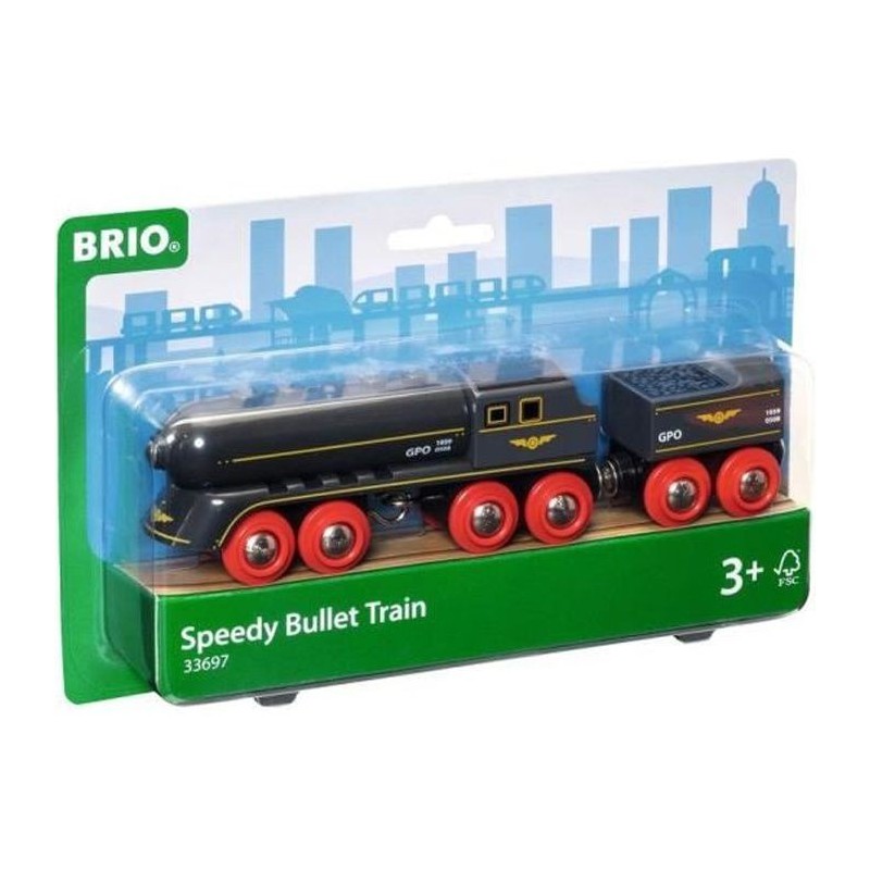 Brio World Train Grande Vitesse - Accessoire Circuit de train en bois - Ravensburger - Mixte des 3 ans - 33697