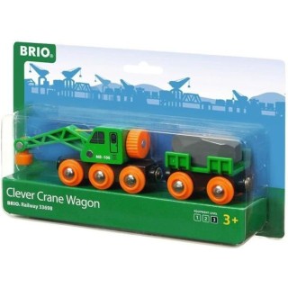 Brio World Wagon Grue Ingénieux - Accessoire aimanté pour circuit de