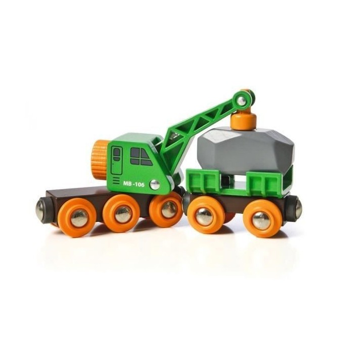 Brio World Wagon Grue Ingénieux - Accessoire aimanté pour circuit de