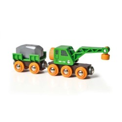 Brio World Wagon Grue Ingénieux - Accessoire aimanté pour circuit de train en bois - Ravensburger - Mixte des 3 ans - 33698