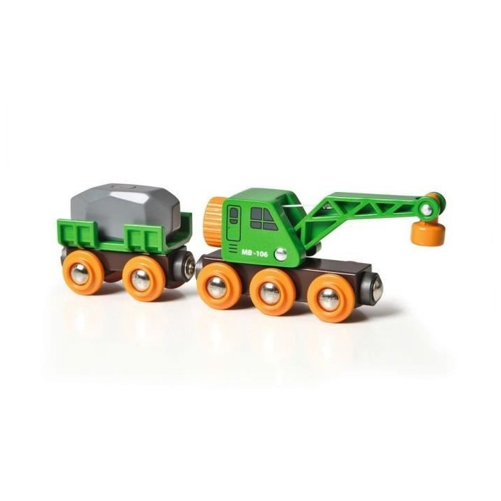 Brio World Wagon Grue Ingénieux - Accessoire aimanté pour circuit de