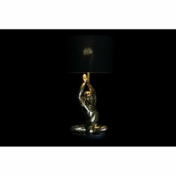 Lampe de bureau DKD Home Decor Noir Doré Polyester Résine Singe (25 x 25 x 48 cm)