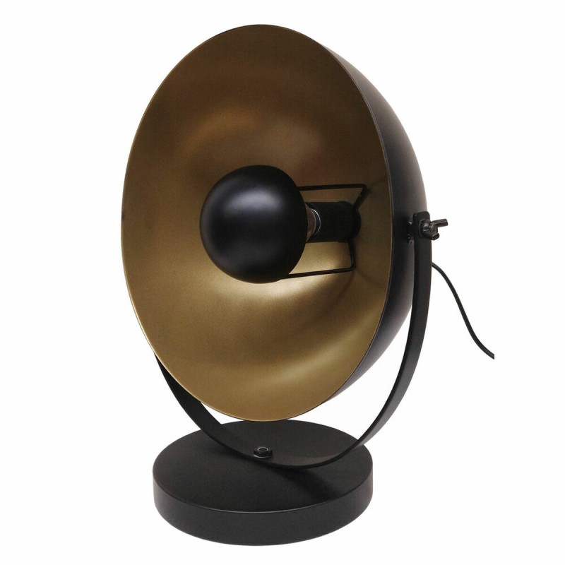 Lampe de bureau DKD Home Decor Noir Doré Métal (34 x 22 x 35 cm)