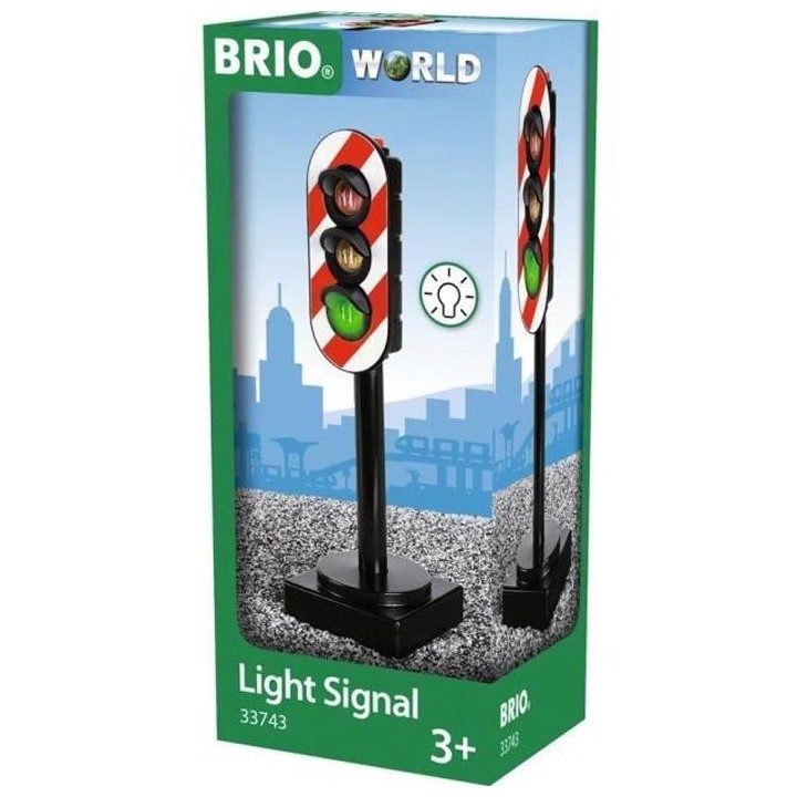 Brio World Feux Tricolores Lumineux - Accessoire pour circuit de train