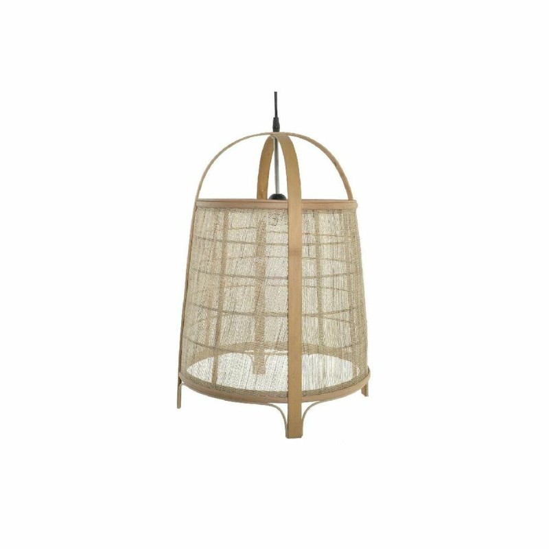 Suspension DKD Home Decor Marron Multicouleur Bois Bambou 50 W Oriental 220 V 38 x 38 x 56 cm