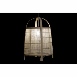 Suspension DKD Home Decor Marron Multicouleur Bois Bambou 50 W Oriental 220 V 38 x 38 x 56 cm