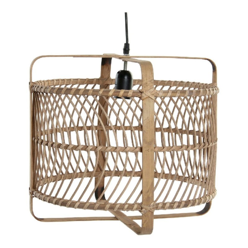 Suspension DKD Home Decor Noir Bambou 220 V 50 W (39 x 39 x 35 cm)