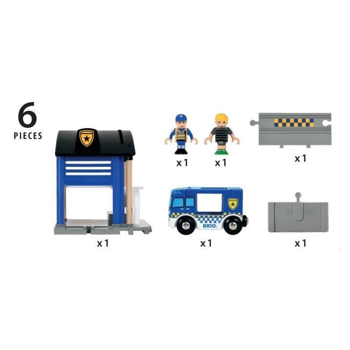 Brio World Commissariat de Police - Accessoire son et lumiere pour cir