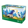 Brio World Hélicoptere de Police - Accessoire aimanté pour circuit de train en bois - Ravensburger - Mixte des 3 ans - 33828