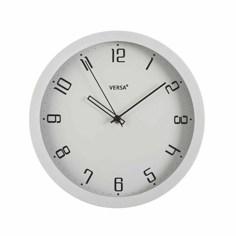 Horloge Murale Versa Blanc polypropylène (4,3 x 30 x 30 cm)