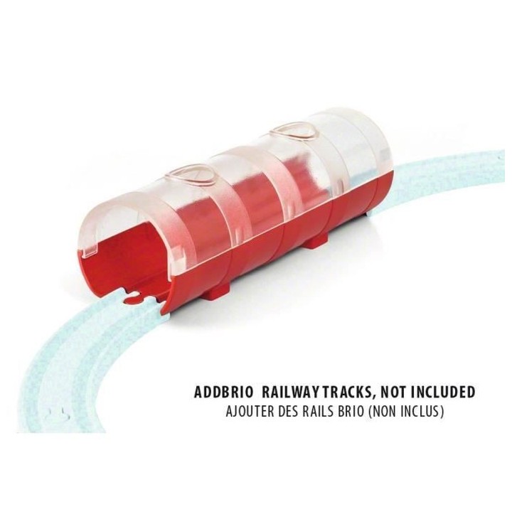 Brio World Train a vapeur et Tunnel - Accessoire Circuit de train en b