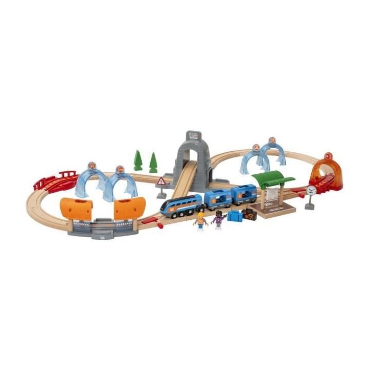 Brio World Circuit Voyageur Smart Tech Sound - Coffret 37 pieces - Cir