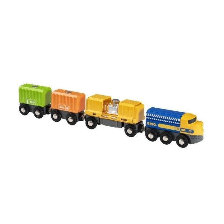 Brio World Long Train de Marchandises - Accessoire Circuit de train en