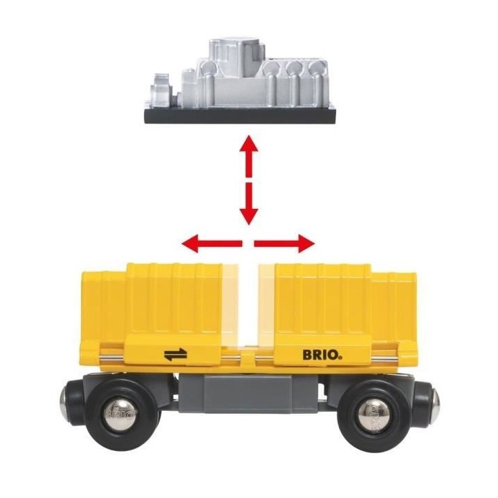 Brio World Long Train de Marchandises - Accessoire Circuit de train en
