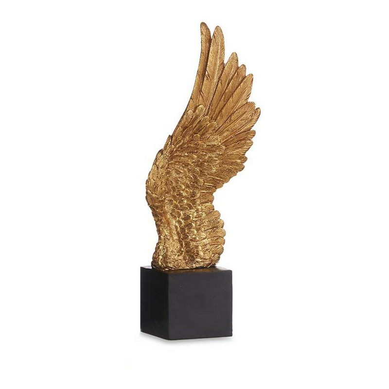 Figurine Décorative Doré Ailes d'ange 8 x 33,5 x 13,5 cm Noir