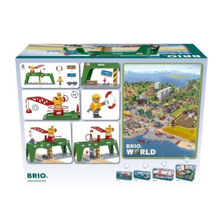 BRIO - Grue double voie de chargement
