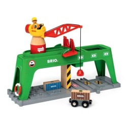 BRIO - Grue double voie de chargement