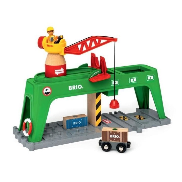 BRIO - Grue double voie de chargement
