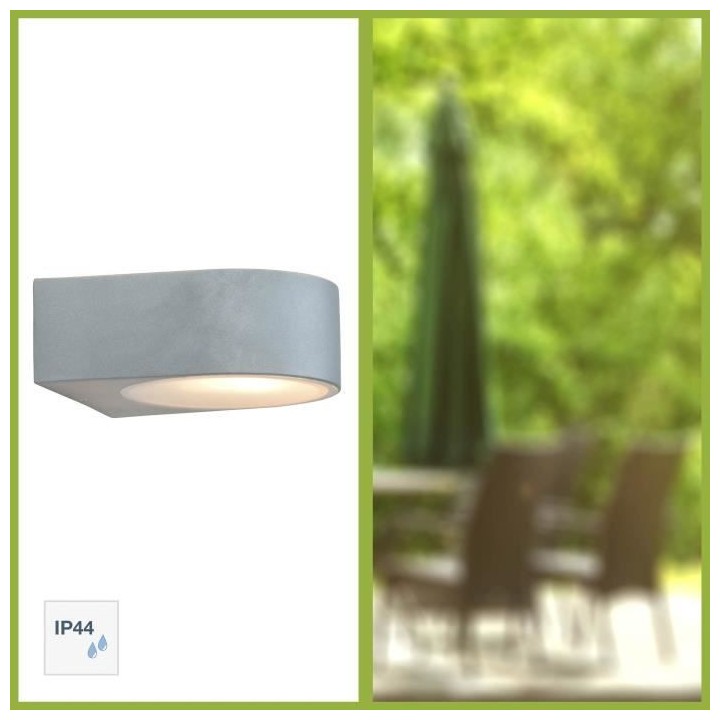 BRILLIANT - TYLER Applique extérieure - coloris titane - métal/verre