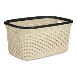 Panier à linge Rattan Beige...