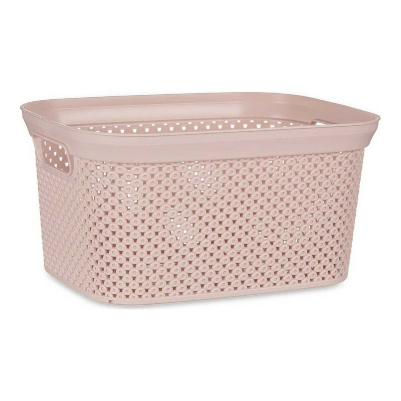 Panier 19,5 x 14 x 27,5 cm Rose Plastique 5 L