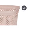 Panier 19,5 x 14 x 27,5 cm Rose Plastique 5 L