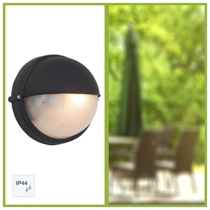 BRILLIANT - TWEETY Applique extérieure - coloris noir - verre/métal