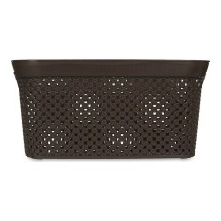 Panier 24 x 17 x 35 cm Marron Plastique 10 L