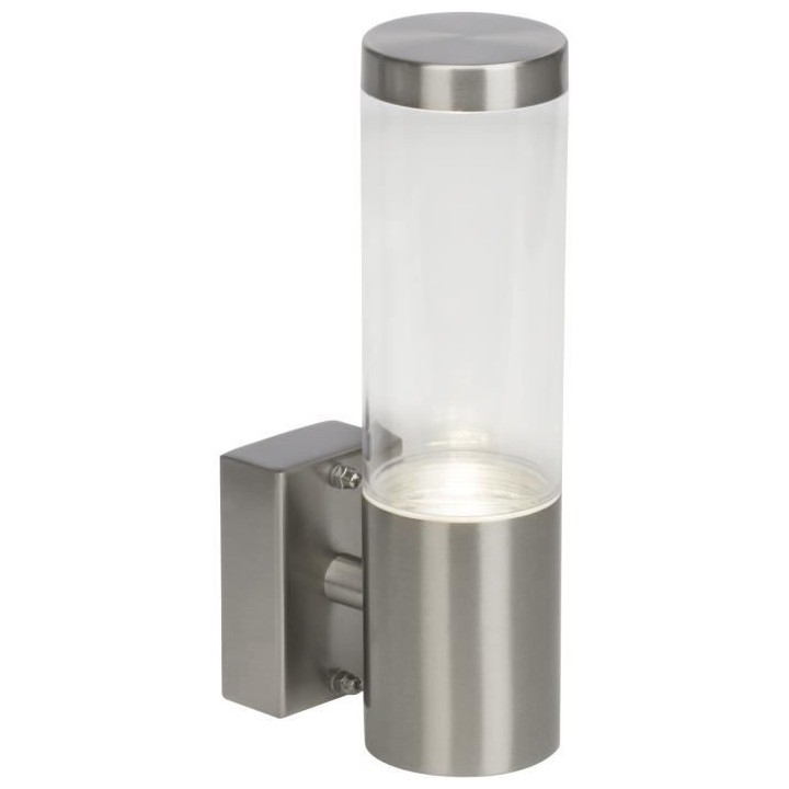 BRILLIANT - BERGEN Applique extérieure - coloris acier - métal/plast