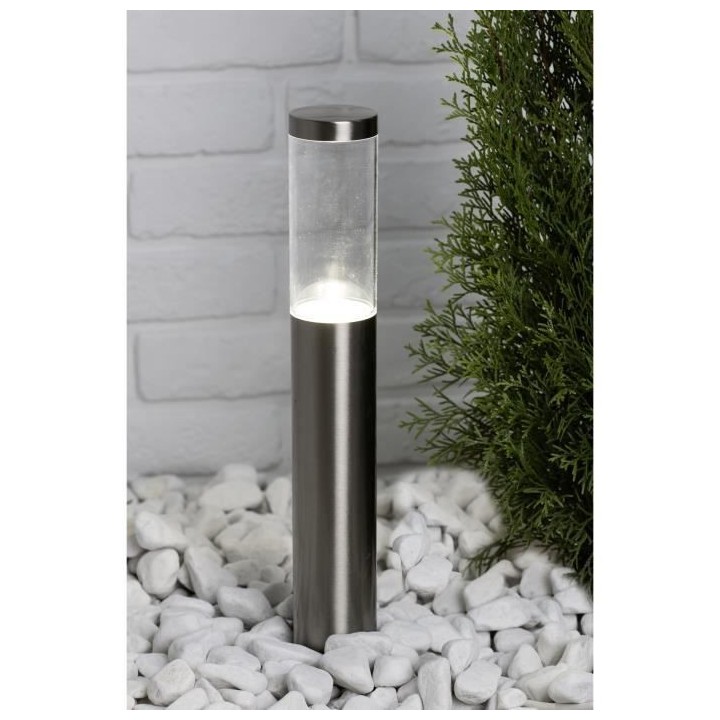 BRILLIANT - BERGEN Borne extérieure - coloris acier - métal/plastiqu