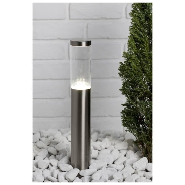 BRILLIANT - BERGEN Borne extérieure - coloris acier - métal/plastiqu