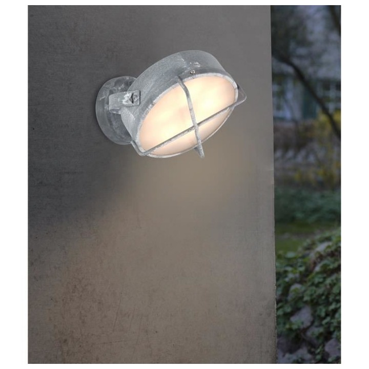 Applique exterieure NYX Béton gris Led intégrée 10 W - Brilliant