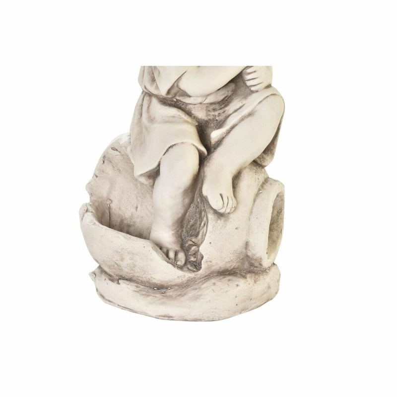 Figure décorative de jardin DKD Home Decor Blanc 27 x 23 x 55 cm Enfants Magnésium (2 Unités) (27 x 23 x 55 cm)