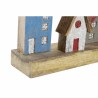 Figurine Décorative DKD Home Decor Multicouleur Fer Maisons (60 x 10 x 24 cm)