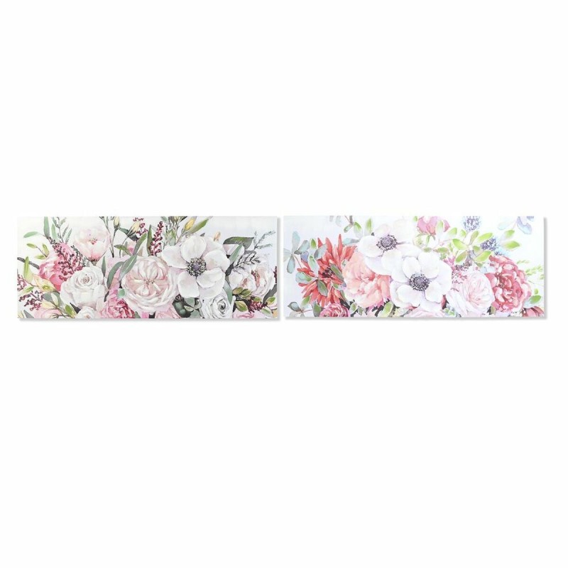 Cadre DKD Home Decor 150,5 x 2,7 x 60 cm Fleurs Shabby Chic (2 Unités)