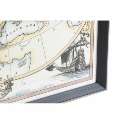 Cadre DKD Home Decor Mappemonde (83,5 x 3 x 63,5 cm)