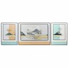 Jeu de 3 tableaux DKD Home Decor Montagne Moderne (200 x 3 x 70 cm)