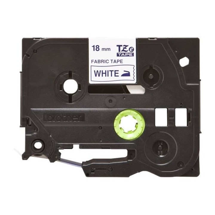 Ruban BROTHER - TZeFA4 - 18 mm Bleu sur fond Blan - Qt 1