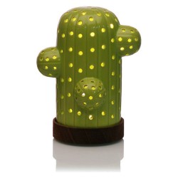 Lampe LED Cactus Céramique (12,2 x 16,7 x 14,6 cm)