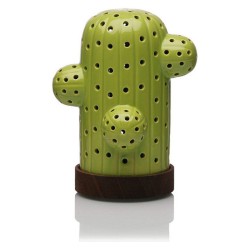 Lampe LED Cactus Céramique (12,2 x 16,7 x 14,6 cm)