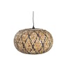 Suspension DKD Home Decor Marron Noir Bambou 50 W 51 x 51 x 30 cm