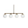 Suspension DKD Home Decor Doré Blanc 220 V (70 x 19 x 15 cm)