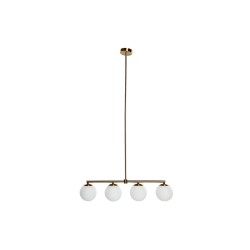 Suspension DKD Home Decor Doré Blanc 220 V (70 x 19 x 15 cm)