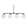 Suspension DKD Home Decor Doré Blanc (82 x 15 x 20 cm)