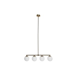 Suspension DKD Home Decor Doré Blanc (82 x 15 x 20 cm)