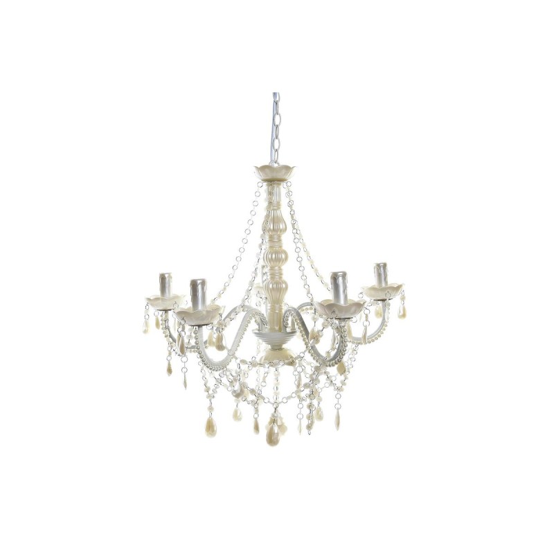 Suspension DKD Home Decor 25W Crème 220 V (56 x 54 x 58 cm)