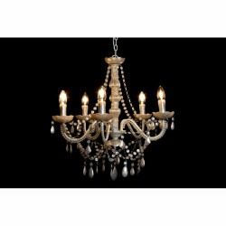 Suspension DKD Home Decor 25W Crème 220 V (56 x 54 x 58 cm)