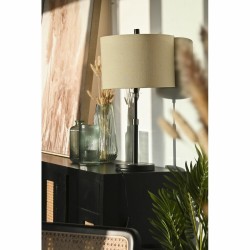 Lampe de bureau DKD Home Decor Noir Beige Métal 50 W 220 V 33 x 33 x 67 cm